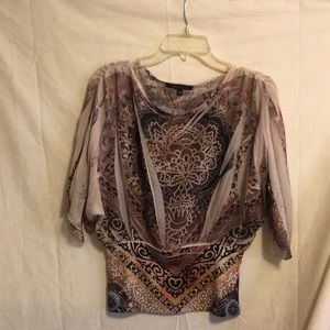 Design Works semi sheer top size medium